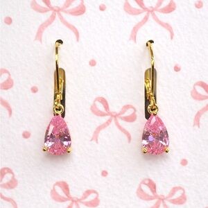 🎀Pink and Gold Earrings